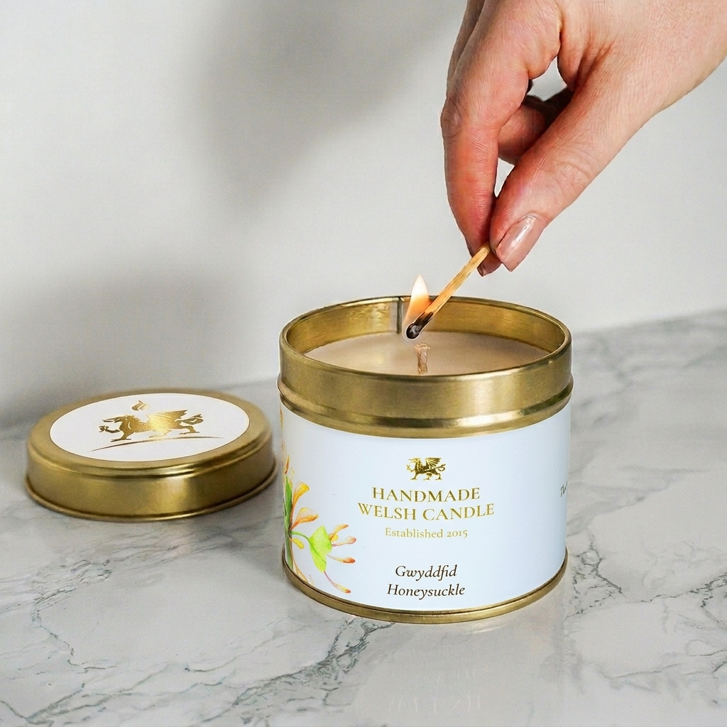 Honeysuckle Tin Candle