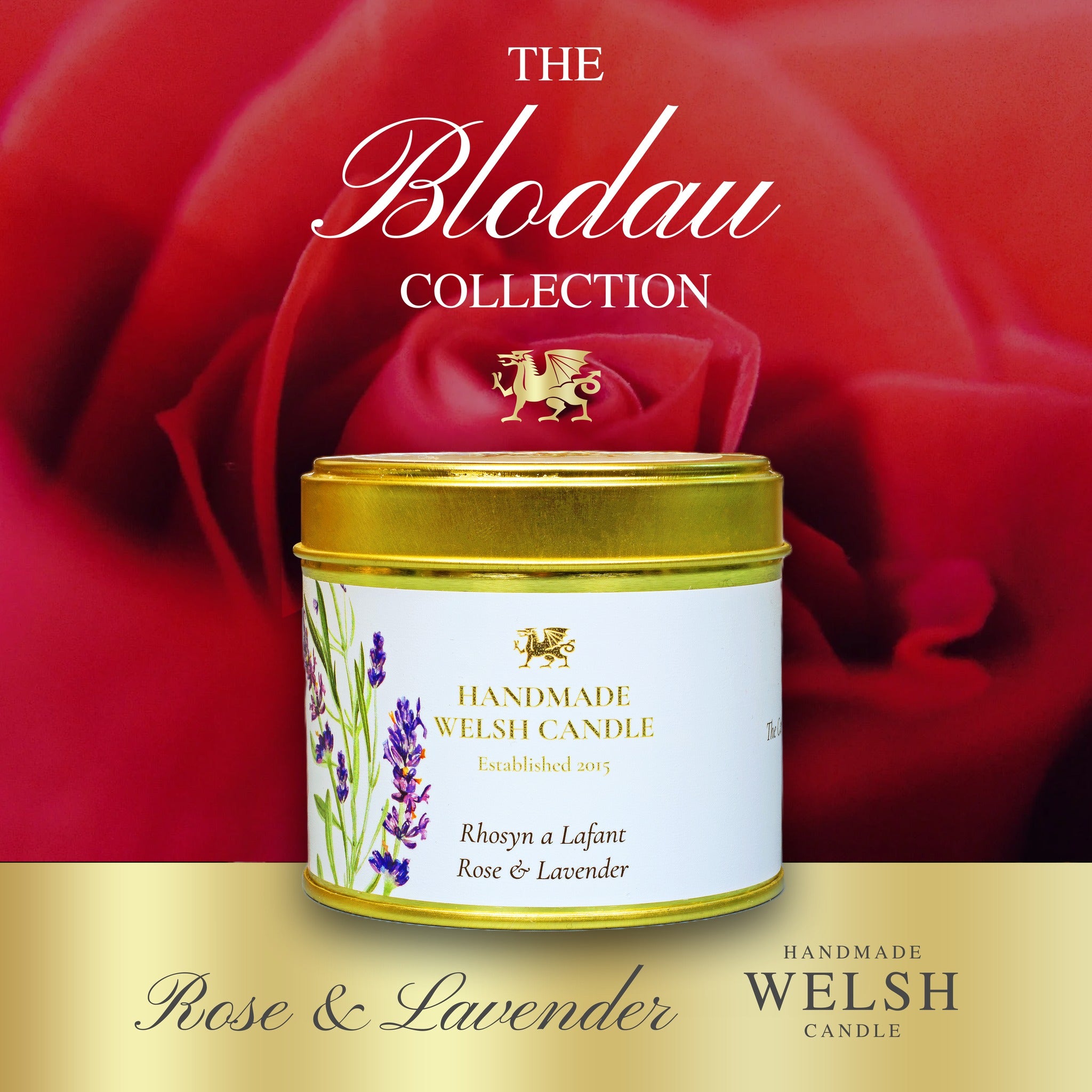 Rose & Lavender Tin Candle
