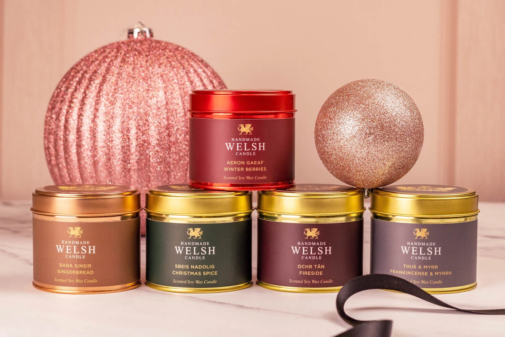 Christmas Tin Candles