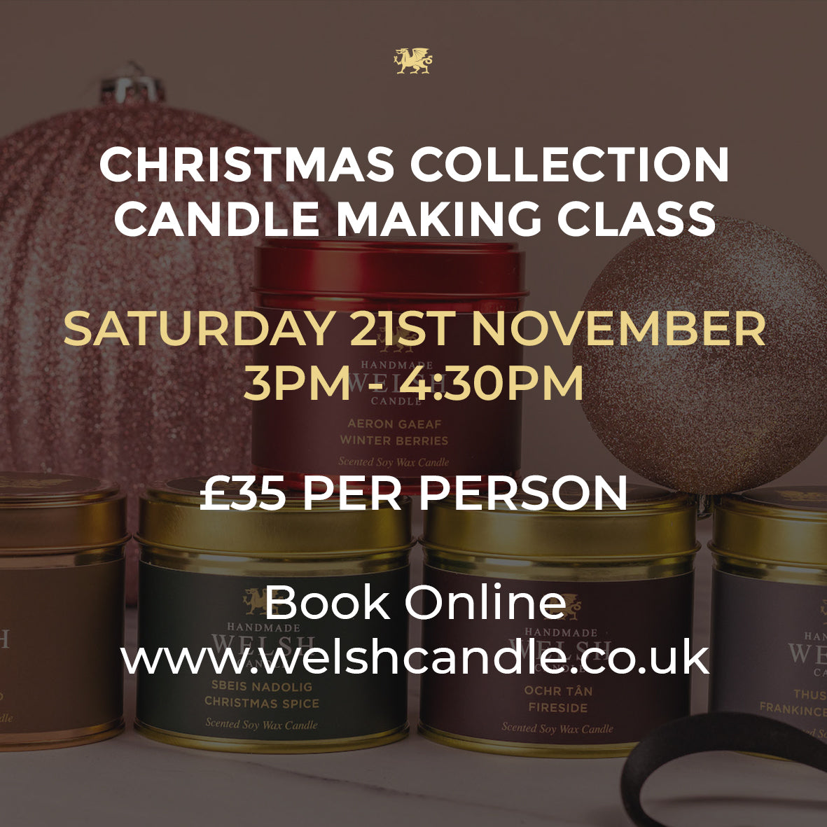21st November 2026 - 3pm - Candle Making Class