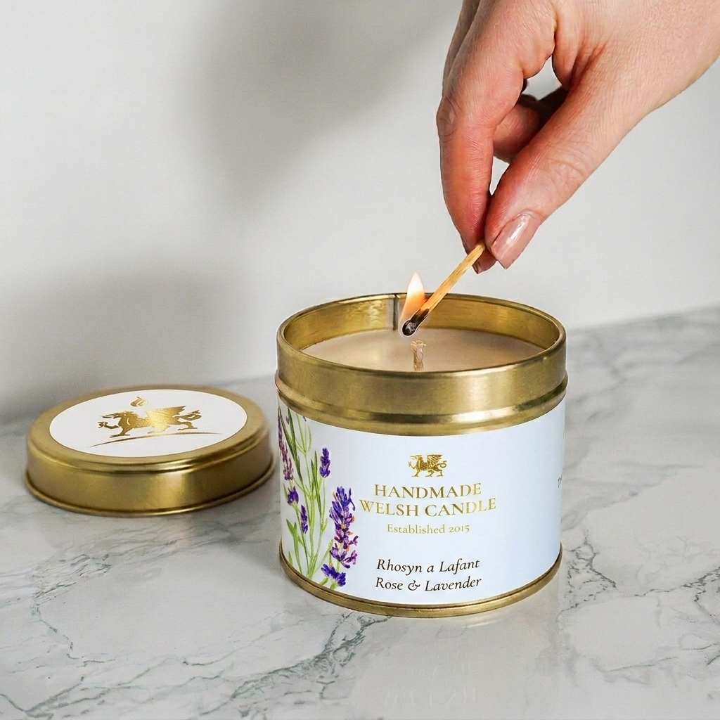 Rose & Lavender Tin Candle